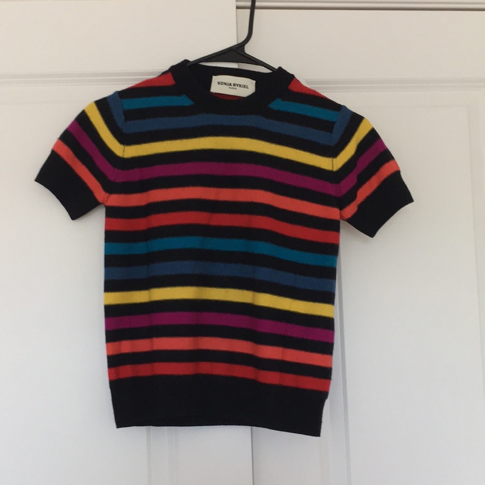 Sonia Rykiel Merino Wool Striped Sweater size XS